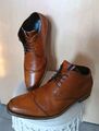 Floris van Bommel Goodyear Stiefel Businessschuhe Cognac Braun Leder Gr. 44,5 