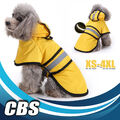 Hunde Regenmantel Regenjacke mit Kapuze Wasserdicht Reflektierend XS-4XL