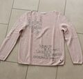 Monari Pullover Gr. 36/38 Rosa Puder Strick Glitzer