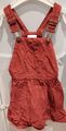 Latzrock Latzkleid Rock Kleid Cord Mädchen rot Größe 110 wie neu