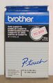 Brother TC-202 Tape rot auf weiss 12mmx7,7m P-Touch 6 8 10 500 2000 3000 5000