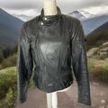 Motorradjacke Lederjacke Dieter Braun Schwarz Größe S 