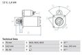 Starter Bosch für Ford Tourneo Connect Transit Connect P65 02-13 0986022840