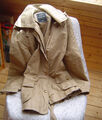 Ausgefallener leichter Trenchcoat / Longjacke Sportline by Basler, Gr. 40 Leinen