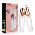 2 in 1 USB Epiliergerät Elektrisch Rasier Trimmer Frauen eingebautem LED-Licht