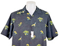 Tommy Bahama Herren 100 % seidengrau S/S LUXUS HAWAIIIANISCHES SHIRT - L - 48" - UVP £ 119