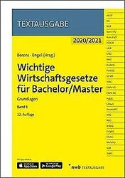 Wichtige Wirtschaftsgesetze für Bachelor/Master, Band 1:... | Buch | Zustand gutGeld sparen & nachhaltig shoppen!