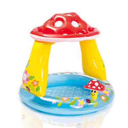 vidaXL Baby Pool Mushroom Pilz Planschbecken Spielpool Babypool Badepool INTEX