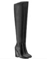 GUESS Damen Stiefel Overknee schwarz Kunstleder Blockabsatz Demmi Gr 37 NEU