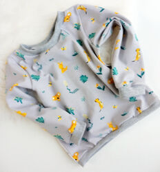 NEU * Baby Shirt * Gr. 74 * Langarmshirt * Longsleeve * Handmade * Tiere