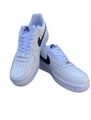 EU 43 - Nike Air Force 1 '07 AF1 Triple White Unisex Sneaker Leder Damen Herren