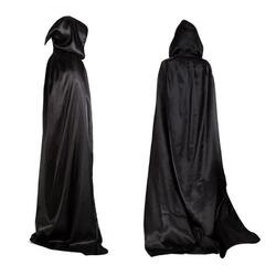 Umhang Mit Kapuze Halloween Umhang Lange Kapuzenumhang Satin Cape Vampir Umhang