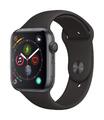 Apple Watch Series 4 [GPS, inkl. Sportarmband schwarz] 44mm Aluminiumgehäuse s G