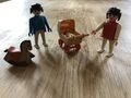 playmobil Eltern mit Kinderwagen und Schaukelpferd, 80er Jahre