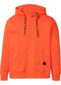 Herren Kapuzen-Sweatshirt aus nachhaltiger Baumwolle Gr 48/50 (M) Blutorange Neu