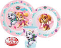 Kindergeschirr Set Paw Patrol Frühstücksset Teller Becher Schale - Mikrowelle ✓