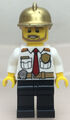 LEGO ®-Minifigur Town City Feuerwehrmann  Helm gold 60215 Fire Station - cty0973