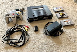 NINTENDO N64 Konsole & Controller & 3 Spiele - voll funktionsfähig & TOP ZUSTAND