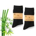 6/9/12/24 Business Socken Bambus Viskose Damen Herren Schwarz 39-42, 43-46,47-50