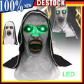 LED Maske "The Nun" Horrormaske, Halloween, Partykracher, gruselige Maske DE