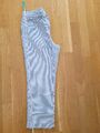 Gerry Weber Damen Hose Stretch Gr.40 gestreift weiß-blau