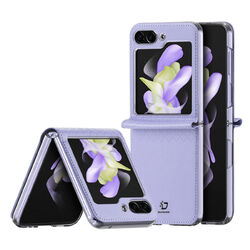 Handyhülle für Samsung Galaxy Z Flip5 5G Leder Schutzhülle Flip Case Dux Ducis