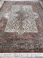 Indo Kerman Teppich Orient Perser Rug Natur Schurwolle Alt Patina Vintage Apart