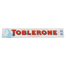 Toblerone Weiße Schweizer Schokolade mit Honig und Mandel-Nougat 100 G