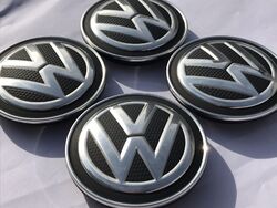 4x Original VW GOLF SPORTSVAN Rad Kappen Naben Abdeckung Felgen Deckel Emblem