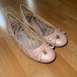 Anne Klein iflex Ballerina Schuhe Rosa Pink 38 Leder