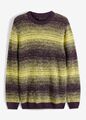 Pullover mit Farbverlauf Gr. 52/54 (L) Lila Gelb Herren Strickpullover Neu