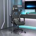 Gaming Stuhl mit Massage Bürostuhl Chefsessel Schreibtischstuhl Stoff vidaXL