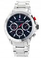 Tommy Hilfiger Herren Quarz Edelstahl blaues Zifferblatt 44 mm Uhr 1791228