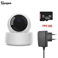 SONOFF Security 1080P Indoor IP Kamera Überwachungskamera für Zuhause WLAN Weiß