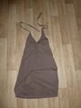 EDC by ESPRIT Neckholder Kleid Sommerkleid Braun Gr.32 **w.NEU**