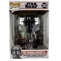 Funko Pop Star Wars The Mandalorian With The Child Chrome 10" 380