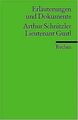 Leutnant Gustl. Erläuterungen und Dokumente. von Arthur ... | Buch | Zustand gut