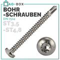 Senkkopf Bohrschrauben DIN 7504 O TORX Selbstschneidend Edelstahl A2 V2A