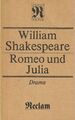 William Shakespeare: Romeo und Julia, Reclam
