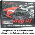 Ccultec mag it! Magnetischer Kennzeichenhalter rahmenlos - mit TÜV SÜD Gutachten