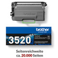 Original Brother Toner TN-3430 TN-3480 TN-3512 TN-3520 DR-3400 Schwarz HL DCP