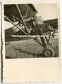 D7918 Foto deutsches Flugzeug Fieseler Fi 156 Storch Feldflugplatz Kennung ID