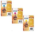 Epson 33, orange Tintenpatronen, T3331, T3341, T3342, T3343, T3344, T3337, SET