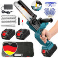 8+6 Zoll Mini Akku Kettensäge Bürstenloser Handkettensäge + 2 Akku Für Makita