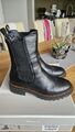 Tamaris Damen Schuhe Chelsea Boots Stiefeletten Gr. 38 Schwarz Leder