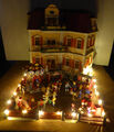 Playmobil 5302 Puppenhaus m. Garten, Weihnachtsmarkt Karussell, Villa , Haus,TOP