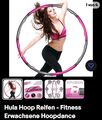 Hula Hoop Reifen Fitness 8 Teile Bauchtrainer 1 kg für Erwachsene Kinder 4 Farbe