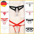 DE Herren String Tanga mit Ring Männer G String Tanga Unterwäsche Bikini Slips 