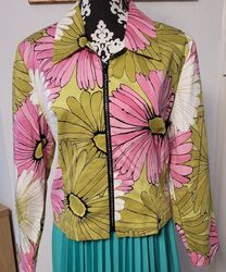 Damen Jacke Blazer Gr. 42/44 Joseph Ribkoff   bunt m. Strasssteine Top Zustand