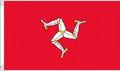 Isle of Man National kleine 3 Fuß x 2 Fuß (90 x 60 cm) Polyester Flagge